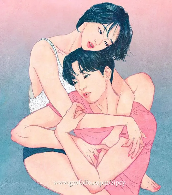 Korean Illustrator Captures Love And Intimacy So Well That You Can Almost Feel It (Part 2)