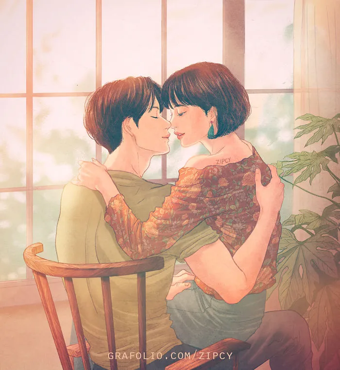 Korean Illustrator Captures Love And Intimacy So Well That You Can Almost Feel It (Part 2)