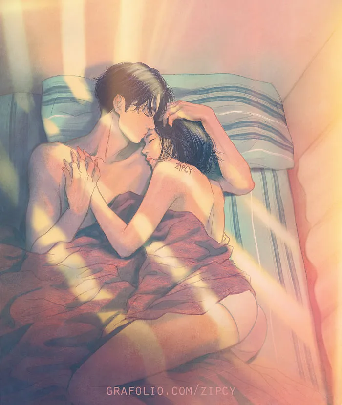 Korean Illustrator Captures Love And Intimacy So Well That You Can Almost Feel It (Part 2)