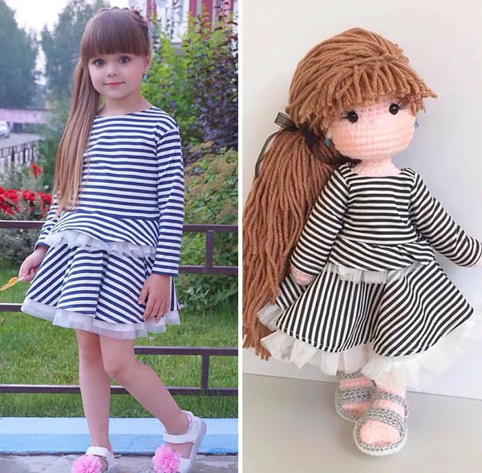 Soy ama de casa y madre de 6 hijos, y me dedico a crear muñecos inspirados en personas reales (30 fotos)