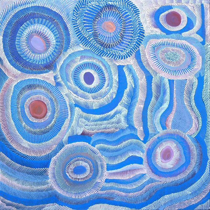 Water Dreaming By Agnes Nampijinpa Brown