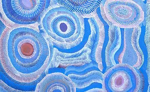 Water Dreaming By Agnes Nampijinpa Brown