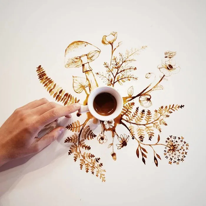 Coffee And Tea Turned Into Beautiful Art By Giulia Bernardelli