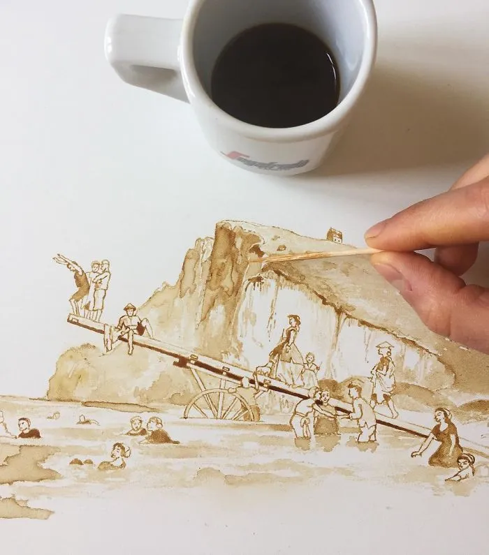 Coffee And Tea Turned Into Beautiful Art By Giulia Bernardelli