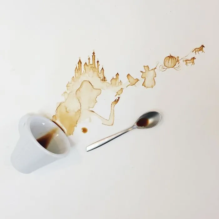 Coffee And Tea Turned Into Beautiful Art By Giulia Bernardelli