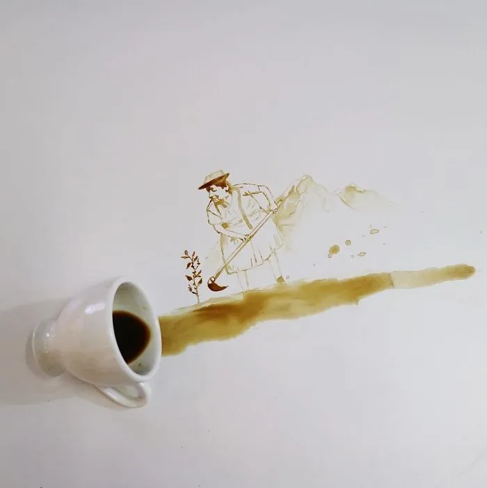 Coffee And Tea Turned Into Beautiful Art By Giulia Bernardelli