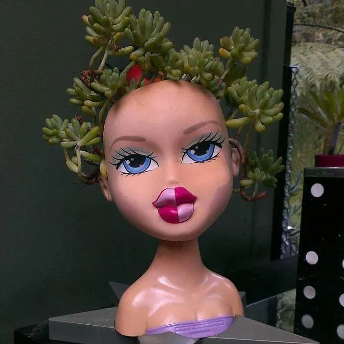 145 People Who Turned Old Dolls Into Planters And Scared The Hell Out Of Their Neighbors