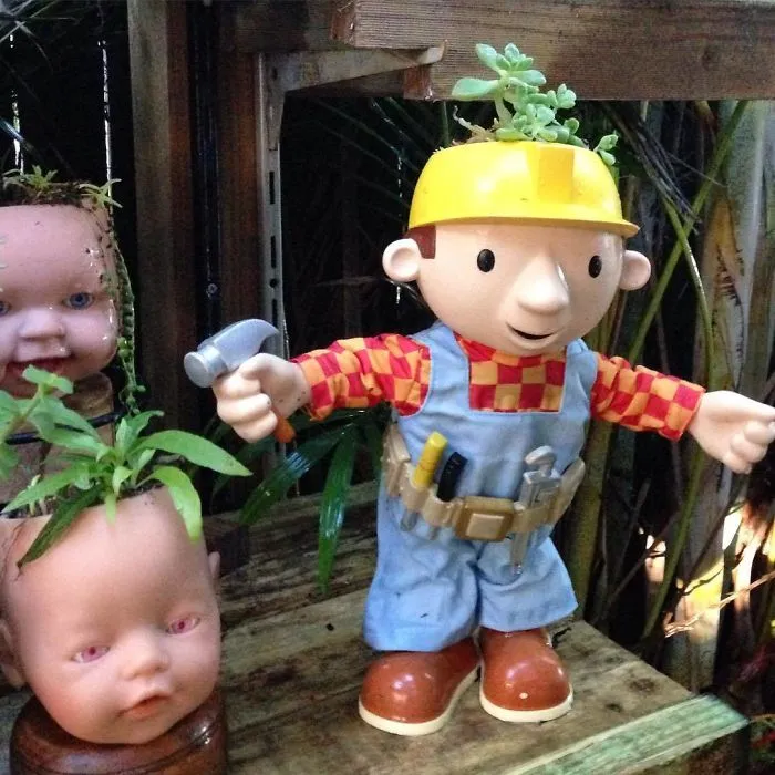 145 People Who Turned Old Dolls Into Planters And Scared The Hell Out Of Their Neighbors