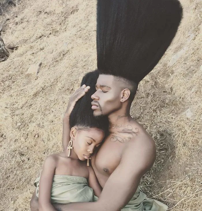 Father & Daughter Duo Takes Over The Internet With Their Natural Hairdos