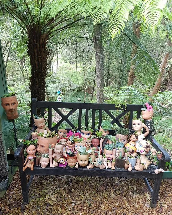 145 People Who Turned Old Dolls Into Planters And Scared The Hell Out Of Their Neighbors