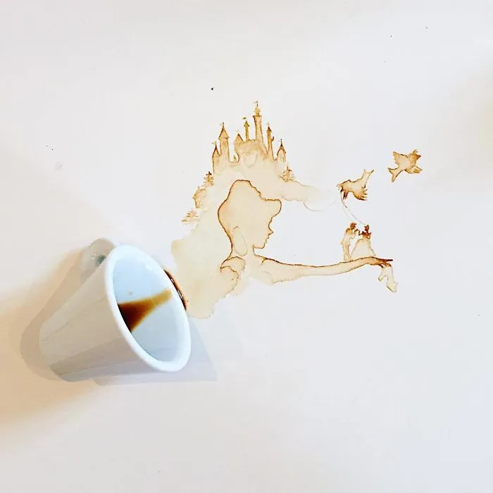 Coffee And Tea Turned Into Beautiful Art By Giulia Bernardelli