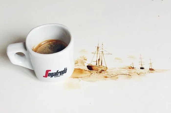 Coffee And Tea Turned Into Beautiful Art By Giulia Bernardelli