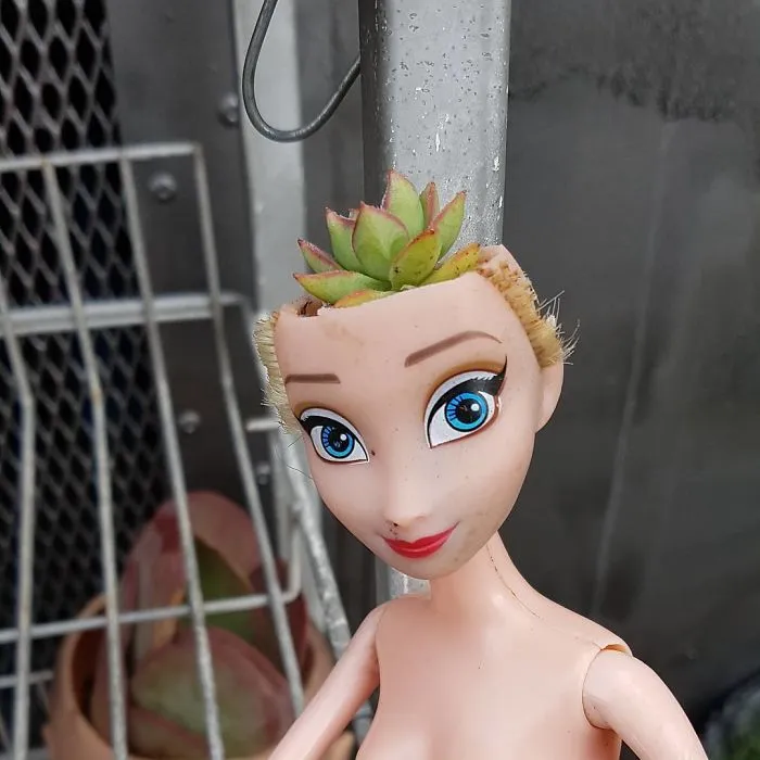 145 People Who Turned Old Dolls Into Planters And Scared The Hell Out Of Their Neighbors