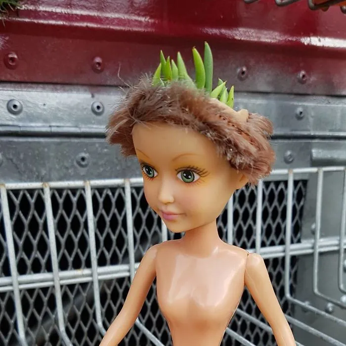 145 People Who Turned Old Dolls Into Planters And Scared The Hell Out Of Their Neighbors