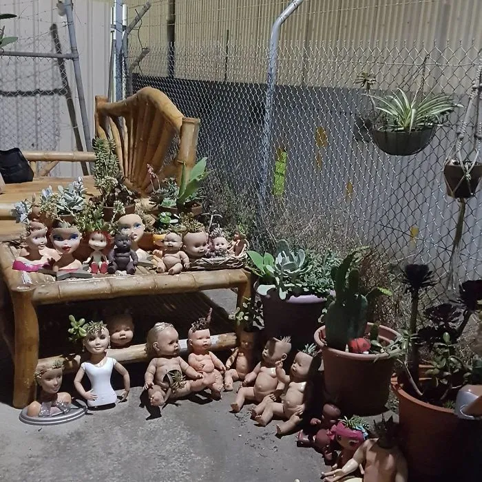 145 People Who Turned Old Dolls Into Planters And Scared The Hell Out Of Their Neighbors