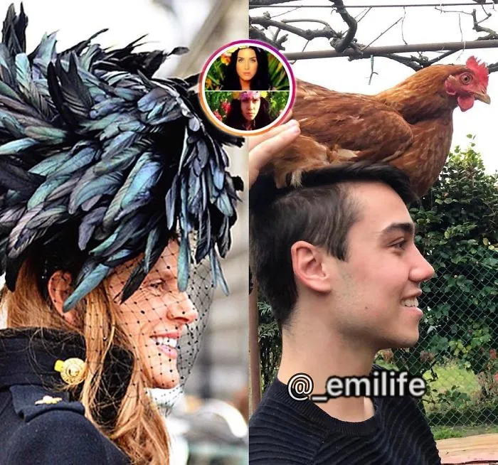 Este italiano triunfa en Instagram parodiando el look de los famosos con lo que encuentra por casa