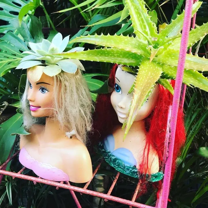 145 People Who Turned Old Dolls Into Planters And Scared The Hell Out Of Their Neighbors