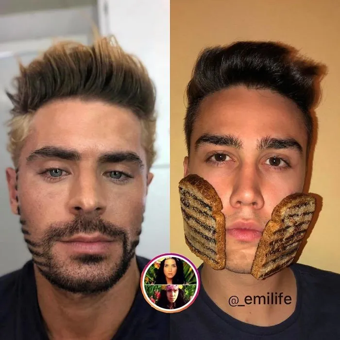 Este italiano triunfa en Instagram parodiando el look de los famosos con lo que encuentra por casa