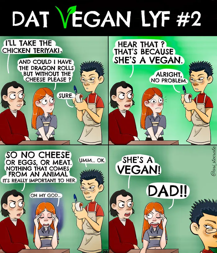 50 Hilarious Comics By Vegan Artist About Her Everyday Problems
