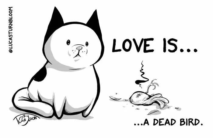 My Wife Insisted Me To Put These Comics On The Internet - They're About A Cat We Rescued A Few Months Ago