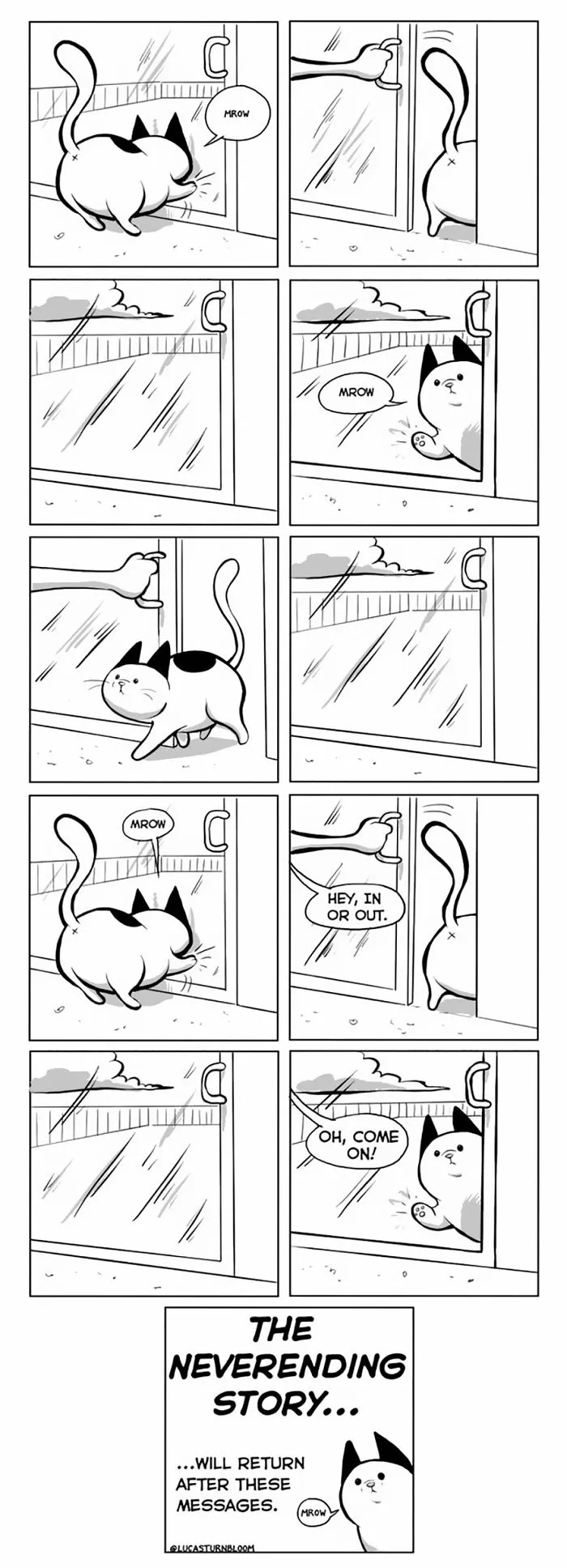 My Wife Insisted Me To Put These Comics On The Internet - They're About A Cat We Rescued A Few Months Ago
