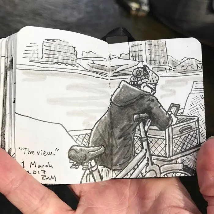 I Sketched Fellow Passengers On The Ferry In Amsterdam In A Tiny Sketchbook, Here's The Result (30 Pics)