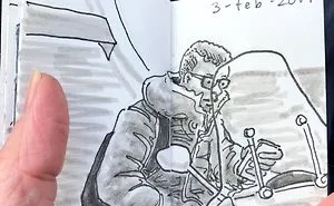 I Sketched Fellow Passengers On The Ferry In Amsterdam In A Tiny Sketchbook, Here's The Result (30 Pics)
