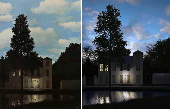 Empire Of Light By Rene Magritte
