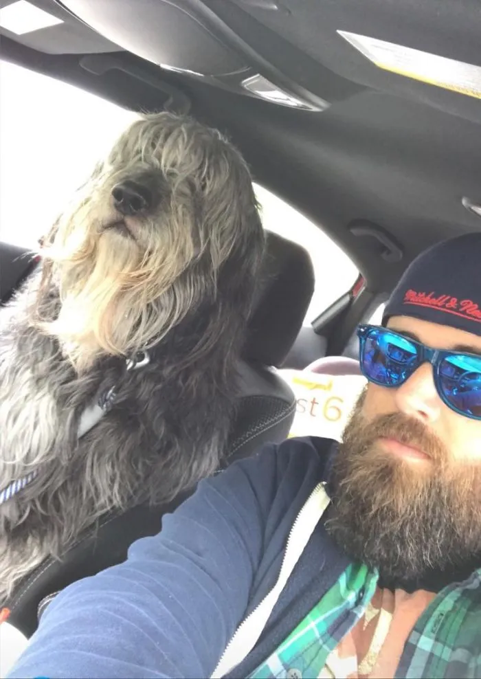 This Is Ben. He Has A Beard. And He Is Human Sized. We Get Fun Looks In Traffic