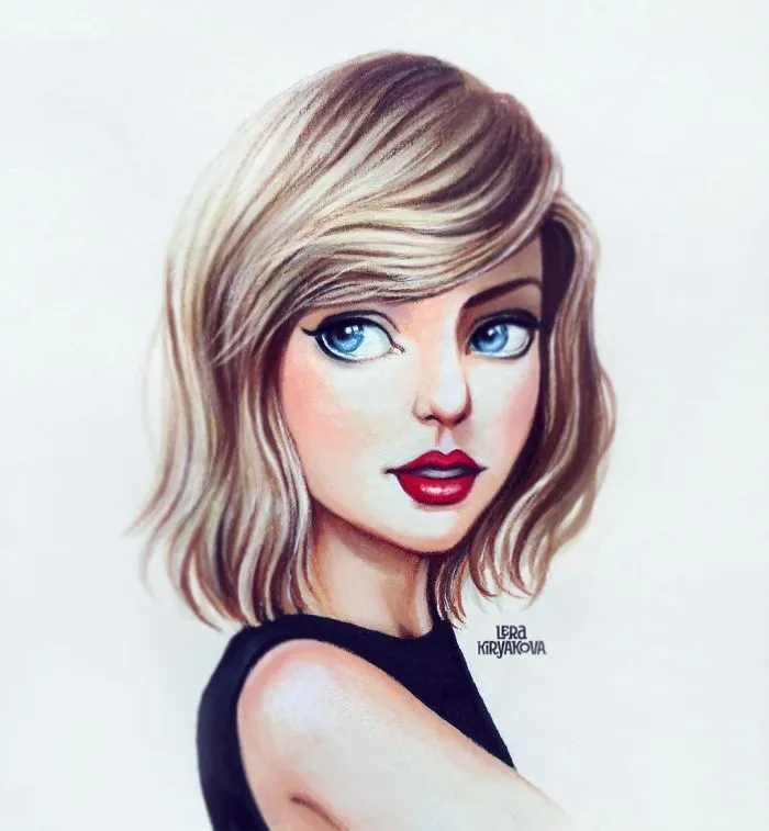 Russian-Artist-Draws-New-Portraits-Cartoons-Of-Celebrities