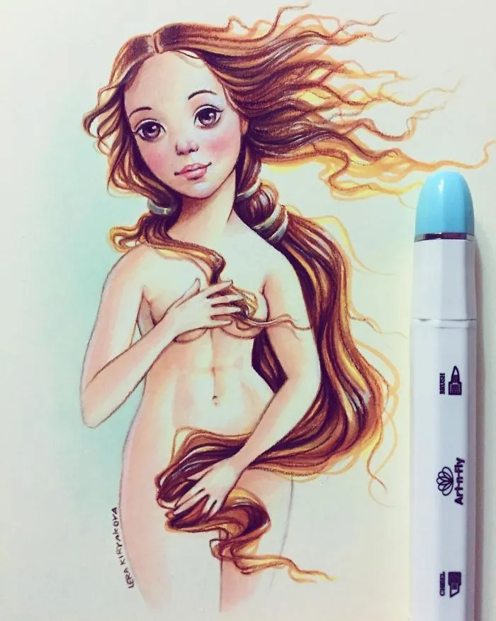 Russian Artist Continues Drawing Celebrities As Adorable Cartoon Characters