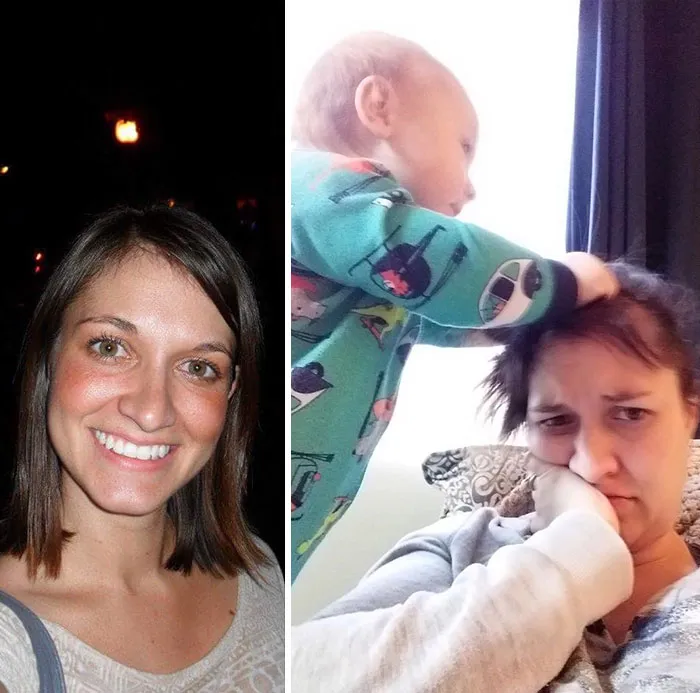 Got Toddlered: Parents Share Photos Of Them Before And After Having Kids, And The Difference Is Hilarious