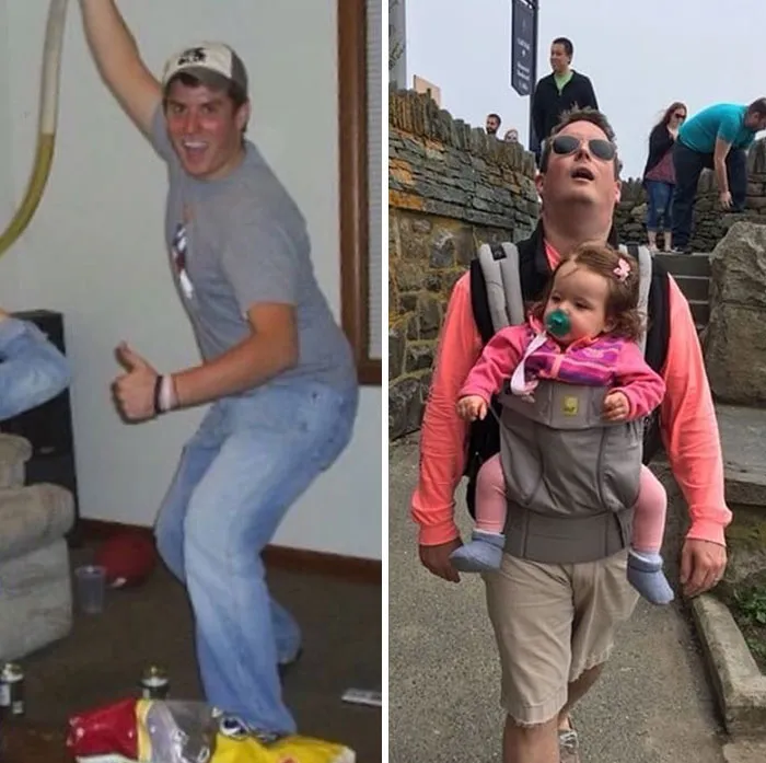 Got Toddlered: Parents Share Photos Of Them Before And After Having Kids, And The Difference Is Hilarious