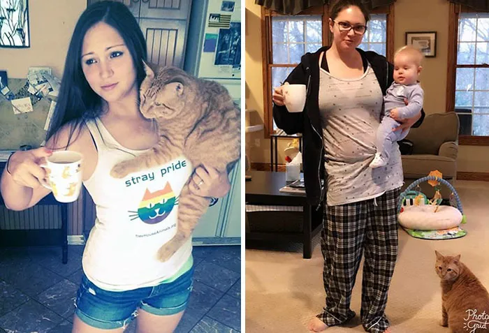 Got Toddlered: Parents Share Photos Of Them Before And After Having Kids, And The Difference Is Hilarious