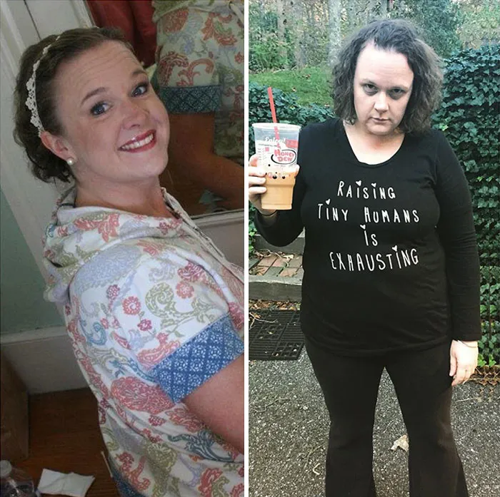 Got Toddlered: Parents Share Photos Of Them Before And After Having Kids, And The Difference Is Hilarious