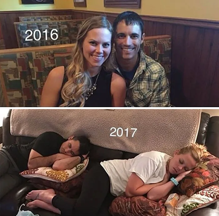 Got Toddlered: Parents Share Photos Of Them Before And After Having Kids, And The Difference Is Hilarious