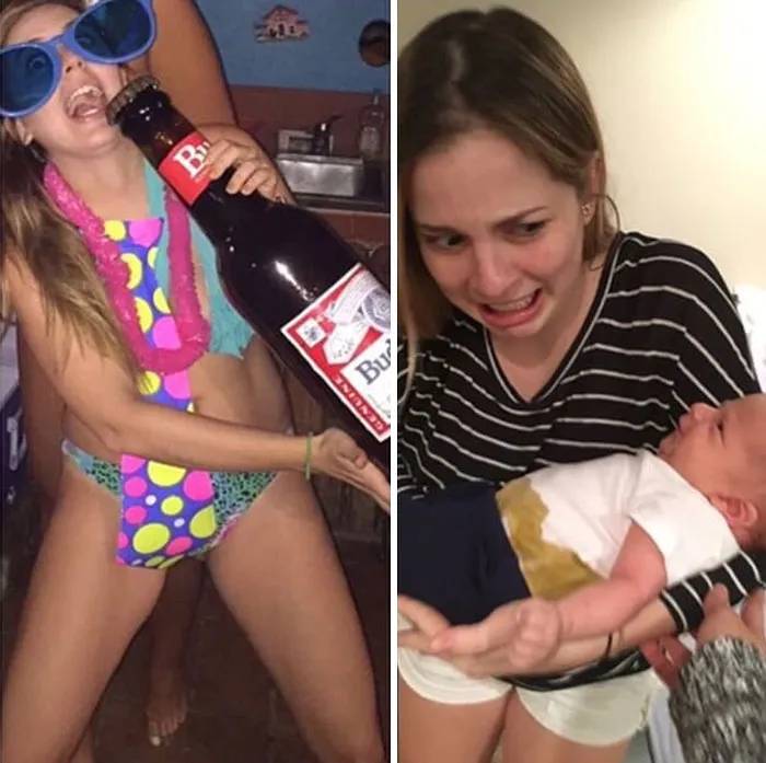 Got Toddlered: Parents Share Photos Of Them Before And After Having Kids, And The Difference Is Hilarious