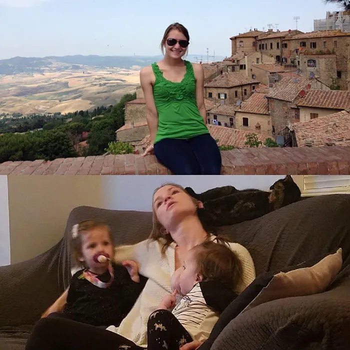 Got Toddlered: Parents Share Photos Of Them Before And After Having Kids, And The Difference Is Hilarious