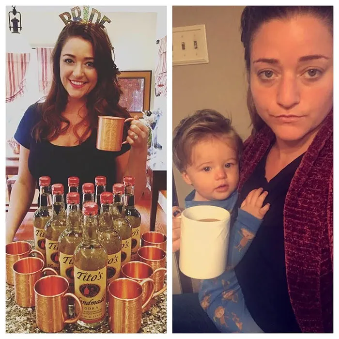 Got Toddlered: Parents Share Photos Of Them Before And After Having Kids, And The Difference Is Hilarious