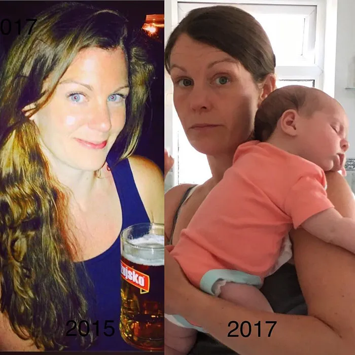 Got Toddlered: Parents Share Photos Of Them Before And After Having Kids, And The Difference Is Hilarious
