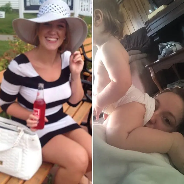 Got Toddlered: Parents Share Photos Of Them Before And After Having Kids, And The Difference Is Hilarious