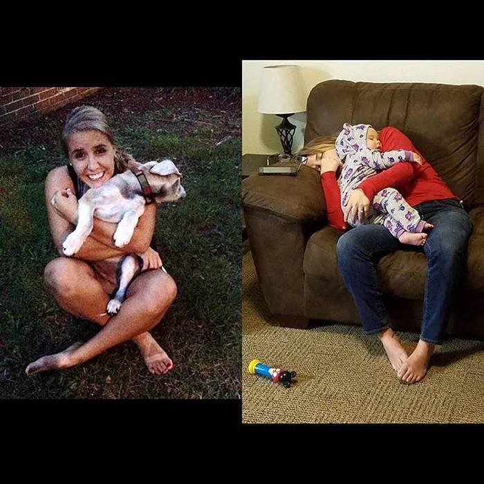 Got Toddlered: Parents Share Photos Of Them Before And After Having Kids, And The Difference Is Hilarious