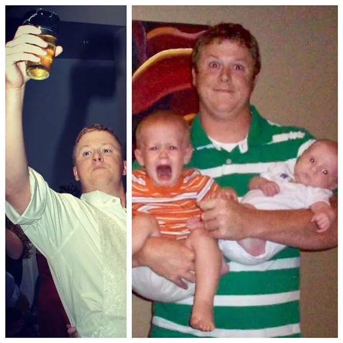 Got Toddlered: Parents Share Photos Of Them Before And After Having Kids, And The Difference Is Hilarious
