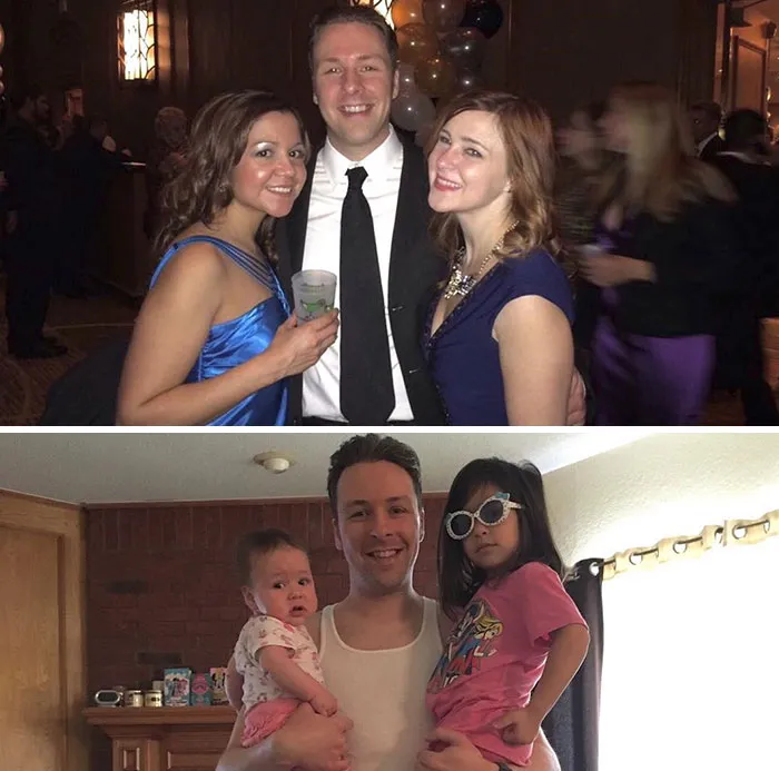 Got Toddlered: Parents Share Photos Of Them Before And After Having Kids, And The Difference Is Hilarious