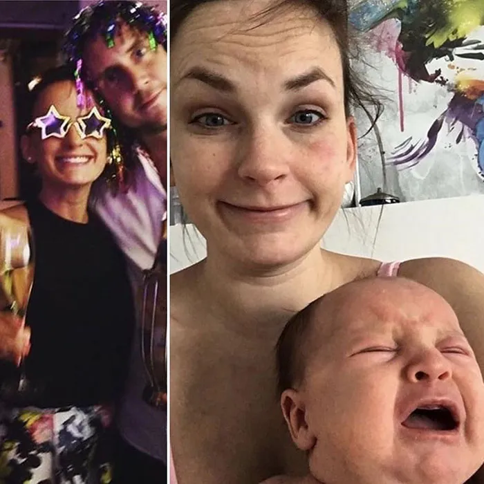 Got Toddlered: Parents Share Photos Of Them Before And After Having Kids, And The Difference Is Hilarious