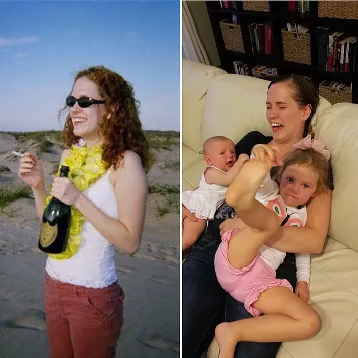 Got Toddlered: Parents Share Photos Of Them Before And After Having Kids, And The Difference Is Hilarious