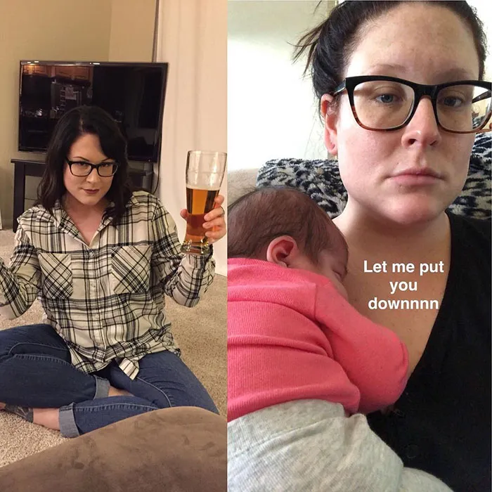 Got Toddlered: Parents Share Photos Of Them Before And After Having Kids, And The Difference Is Hilarious
