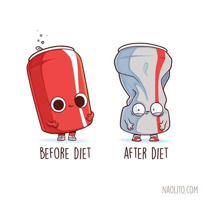 21 Hilariously Relatable Before & After Illustrations By Spanish Artist Nacho Diaz