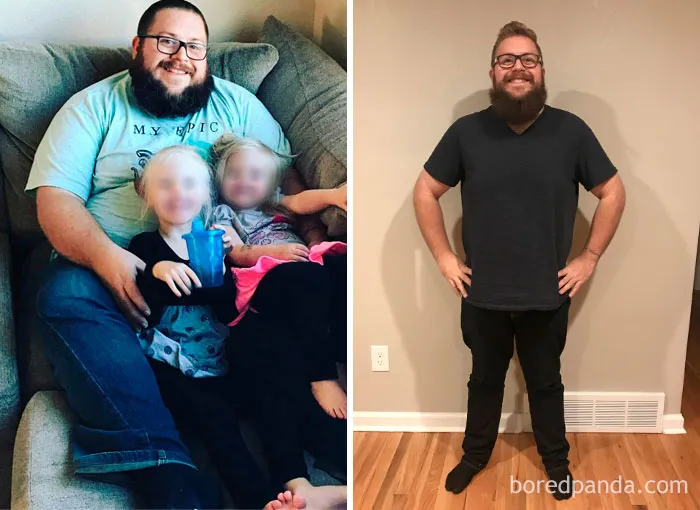 Before And After 1 Year Of Keto - 100 Lbs