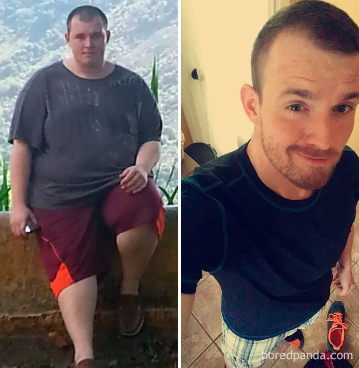 31 Years Old. 6’1” 227 Down From 405 Lbs. Heard Look Like A Different Person!